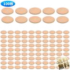 [100 шт ] DIY для круглый дерево одна сторона DIY дерево одна сторона круглый комплект дерево ломтик рукоделие материалы украшение из дерева натуральное дерево 