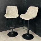  прекрасный товар счетчик стул 2 ножек комплект [ б/у ]YB8005DG02 темно-серый подниматься и опускаться стул современный стиль чистый soft PU 016021 / 23427