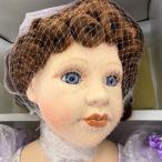  прекрасный товар фарфоровая кукла [ б/у ] хранение товар Court of Dolls пальто ob кукла z313/2500 серийный номер ввод запад кукла примерно 60cm / 600078