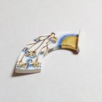 清水焼・京焼扇面月に夜桜箸置き