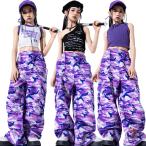  выставить фиолетовый белый чёрный камуфляж нацарапанная надпись дизайн одиночный товар комплект брюки tops Kids Dance мода постановка одежда HIPHOP модный Корея девочка jazz отвечающий .. крепление, опора 