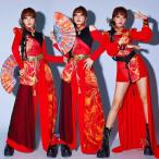  танцевальный костюм выставить женский коричневый ina способ tops брюки юбка Cheer девушка идол костюм красный чёрный постановка одежда DS постановка одежда Night Club sexy бедра ho 