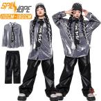  серебряный casual рубашка кожаный салон ntsu Kids танцевальный костюм выставить верх и низ в комплекте Корея jazz модный девочка симпатичный симпатичный .... чёрный бак to