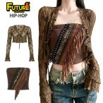 ショッピングダンス ダンス衣装 k-pop 衣装 ダンス セットアップ ブラウン レース 長袖トップス へそ出し セクシー レディース ヒップポップ 韓国 アイドル kpop衣装 ダンス 発表会