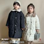 ベンチコート ジュニア 女の子 男の子 キッズ 風パーカー 中綿 コート 中綿ジャケット 裏ボア ロングコート 冬服 子供服 韓国 アウター ベージュ ブラック 冬 フ