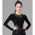 ショッピングダンス ラテンダンス トップス モダン ダンスウェア 刺繍レース ダンス衣装トップス社交ダンス 長袖フラメンコ 衣装 フリル ブラウス ダンス着レッスン着ステージ衣装ブ