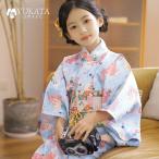 ショッピング浴衣 子供 浴衣 子供 水仙 花柄 水色 女の子 可愛い 3点セット ゆかた 足袋 腰ひも ワンピース キッズ 10代 ライトブルー こどもゆかた 浴衣セット 盆踊り ゆかた レトロ 9