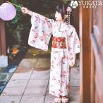 浴衣子供花柄浴衣セットピンク白女の...