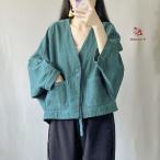 カーディガン コーデュロイ アウター レディース 無地 長袖 ノーカラー vネック ドルマンスリーブ トップス カーデ シンプル カジュアル ナチュラム 森ガール 大