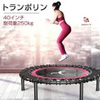 【送料無料】トランポリン 家庭用 ゴムバンド式 40インチ 耐荷重250kg 静音 ホームジャンピング 家庭用 大人 子供 誕生日 プレゼント エクササイズ 安全 ストレ