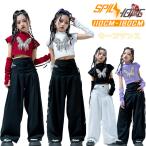  красный белый чёрный . фиолетовый общий рисунок девочка jazz Kids танцевальный костюм выставить майка широкий брюки симпатичный Jazz Cheer Cheer девушка hip-hop Корея k-pop рука 