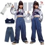  девушки выставить Denim белый белый Denim голубой темно-синий дизайн tops брюки choki девочка Jazz Dance hip-hop Kids Dance Dance 