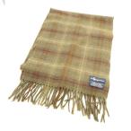 美品 Polo Ralph Lauren ポロラルフローレン マフラー ウール100％ チェック AD1200A87