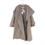  прекрасный товар MAXMARA RAIN WEAR Max Mara 10210414 плащ 42(M~L размер соответствует ) полиэстер хлопок длинное пальто AK631B1