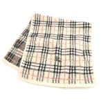  прекрасный товар BURBERRY Burberry полотенце хлопок 100%noba в клетку Logo лицевой день сопутствующие товары смешанные товары женский AU3406