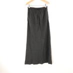 美品 TO UNITED ARROWS トゥー ユナイテッドアローズ スカート キュプラ他 フレア マキシ丈 ウエストゴム サテン素材 レディース AU3891A72