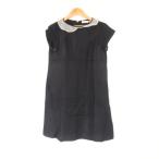 美品 DRESSTERIOR ドレステリア 085-59117 ワンピース 36 ウール他 半袖 ミディ丈 レディース AY6721A61