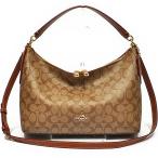 【並行輸入品】 コーチ COACH 斜め掛け ショルダー バッグ F34899 IMBDX シグネチャー E/W セレスト コンバーチブル ホーボー カーキ/サドル