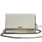 【並行輸入品】 コーチ COACH 斜め掛け ショルダー バッグ クラッチ F51556 SV/WT マディソン エンボスド レザー ボクシー ホワイト