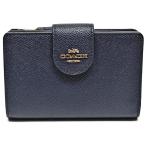 【並行輸入品】 コーチ 財布 二つ折財布 折り財布 レディース COACH アウトレット 6390 F6390 IMMID レザー ミッドナイト 濃紺
