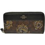 【並行輸入品】 コーチ COACH 財布 長財布 F78075 SVP57 PVC シグネチャー チューリップ プリント アコーディオン ジップアラウンド チェスナ