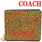 【並行輸入品】 コーチ 財布 二つ折り 二つ折り財布 レディース メンズ COACH アウトレット C7446 IMTMG ディズニー x キースヘリング コラボ 2つ折り