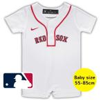 MLB公式 55-85cm NIKE ナイキ ロンパース カバーオール ユニフォーム柄 ベビー服 出産祝い ボストン・レッドソックス Boston Red Sox