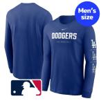 ショッピングナイキ tシャツ メンズ MLB公式 ナイキ nike メンズ 長袖Tシャツ ロンT トップス ロサンゼルス・ドジャース 大谷翔平 山本由伸