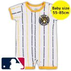 MLB公式 55-85cm ロンパース カバーオール ベビー服 出産祝い ミルウォーキー・ブリュワーズ Milwaukee Brewers