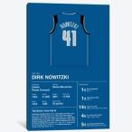オマージュアート Dirk Nowitzki Career Stats ダーク・ノビツキー Dirk Nowitzki キャンバスアート 絵画