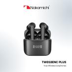 ショッピングワイヤー TW018ENC PLUS ワイヤレスイヤホン Bluetooth5.3 最大35時間 LED電量表示 ノイズカット機能ナカミチ Nakamichi