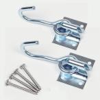 ハンモック取り付け金具 柱への取り付け 部品 ネジ 吊下げ 支柱 フック 室内 設置 スチール製 耐荷重 160kg 安心 安全 大人 子ども