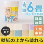 室内用塗壁材 6畳 壁紙 塗り替え クロスの上から 塗り壁 安全な 塗料 天然材 消臭 防臭 カビ防止 ひとりで塗れるもん 22kg オンザウォール DIY