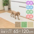 消臭マット 65×120cm ペット 犬 イヌ 猫 ネコ 室内 カーペット マット シート 消臭 臭い ニオイ 匂い 敷くだけ 置くだけ すべり止め ずれない 防水 国産 日本