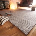 ラグ 2畳用 単品 カバーのみ 240×200cm ホットカーペット用カバー マット 北欧 無地 軽い 軽量 床暖房対応 洗える ブラウン グレー ホットカーペット別売り