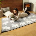 ホットカーペット カバー 2点セット 1畳用 190x100cm 長方形 ホットカーペット本体 ラグ マット シャギー 洗える 洗濯機 丸洗い おしゃれ 北欧 柄 無地