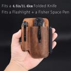 EDC ремень нож ножны бур nai The -,4.5 дюймовый ( примерно 11.4cm) нож соответствует, диаметр 0.6 дюймовый ( примерно 1.5cm) Tacty karu мигающий свет соответствует, карман s