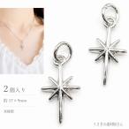  звезда очарование Star Burst 17mm 2 шт rhodium цвет латунь круг can имеется kadomium свободный бессвинцовый космос ручная работа 