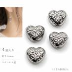 Heart бисер 304 нержавеющая сталь 5×6mm 4 шт под старину нержавеющая сталь сталь цвет маленький бисер этнический ручная работа 