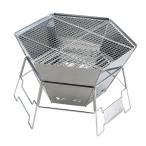 BBQ バーベキュー コンロ キャンプ キャプテンスタッグ ヘキサ ステンレス ファイアグリル M-6500