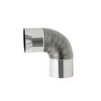  дым . нержавеющая сталь дым . креветка искривление 90 раз диаметр Φ115mm 12035 - ze. одиночный дровяная печь Honma завод T.D