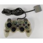 【中古】PS アナログ振動パッド クリア＊プレイステーションコントローラー(本体のみ)