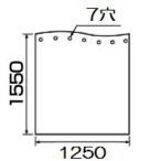 Panasonic Panasonic автобус салон автобус занавески ширина 1250× высота 1550(7 дыра ) KPY014XAA
