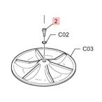 [ почтовая доставка соответствует возможность ] Panasonic Panasonic стиральная машина Pal свитер для особый маленький винт 1 шт. XSSAXW679 { map 2 только } [ дом ko]