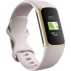 フィットビット スマートウォッチ Fitbit Charge 5 トラッカー ルナホワイト/ソフトゴールド [最大7日間のバッテリーライフ/GPS搭載] グーグル