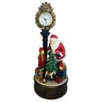 SANTA &amp; KIDS CLOCK W/LED クリスマス 置物 サンタクロース＆キッズの置時計 高さ58cm カークランド コストコ