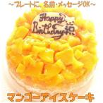 マンゴーアイスケーキ７号 バースデーケーキ 誕生日ケーキ オリジナル アニバーサリー アップルマンゴー パーティー 夏 大きいサイズ