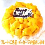 マンゴーアイスケーキ４号 バースデーケーキ 誕生日ケーキ フローズンマンゴーと生乳アイスクリームのアイスケーキ 小さいケーキ