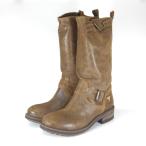 ショッピングエンジニア ブーツ レディース ミドル カルロ ロセッティ CALRO ROSSETTI ブーツ 7001 本革 キャメル エンジニアブーツ 歩きやすいブーツ アウトレット 箱難有 返品交換不可