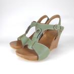 ショッピングサンダル レディース 歩きやすい サンダル レディース 歩きやすい 返品交換不可 SAYA サンダル サヤ ラボキゴシ 靴 5128 グリーン Tストラップ サンダル ヒール ウェッジ 履きやすいサンダル
